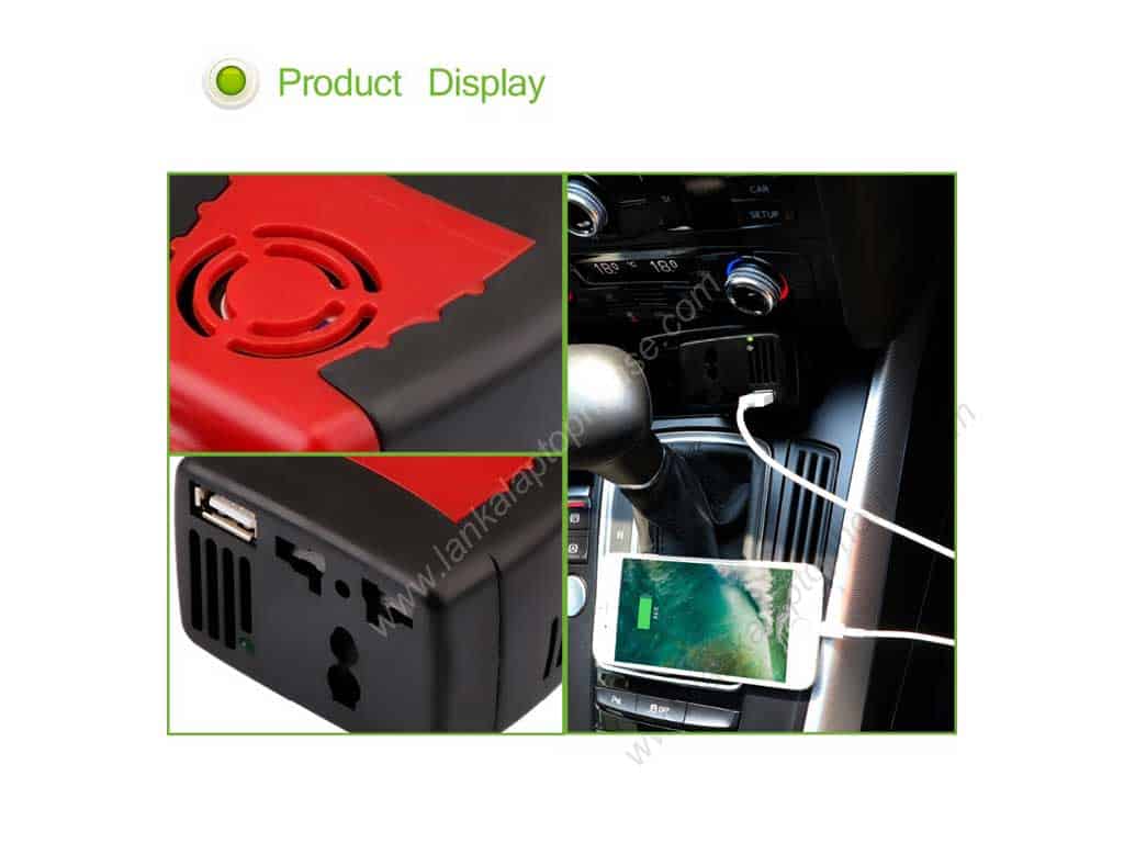 ACCESSORIES-150W Car Charger Inverter Adapter Convertor 12V DC To 220V AC + USB Port - Image 4