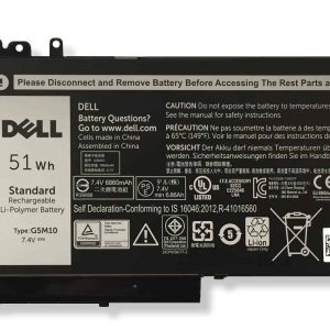 BATTERY - OEM GENUINE NEW 51WH 6MT4T BATTERY FOR DELL LATITUDE 3150 3160 E5450 E5470 E5550 E5570 G5M10 8V5GX