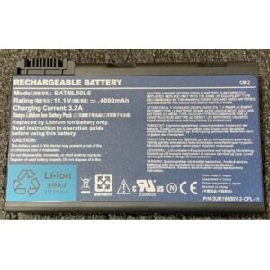 Battery for Acer BATBL50L6 11.1V 5200mAh Battery replacement