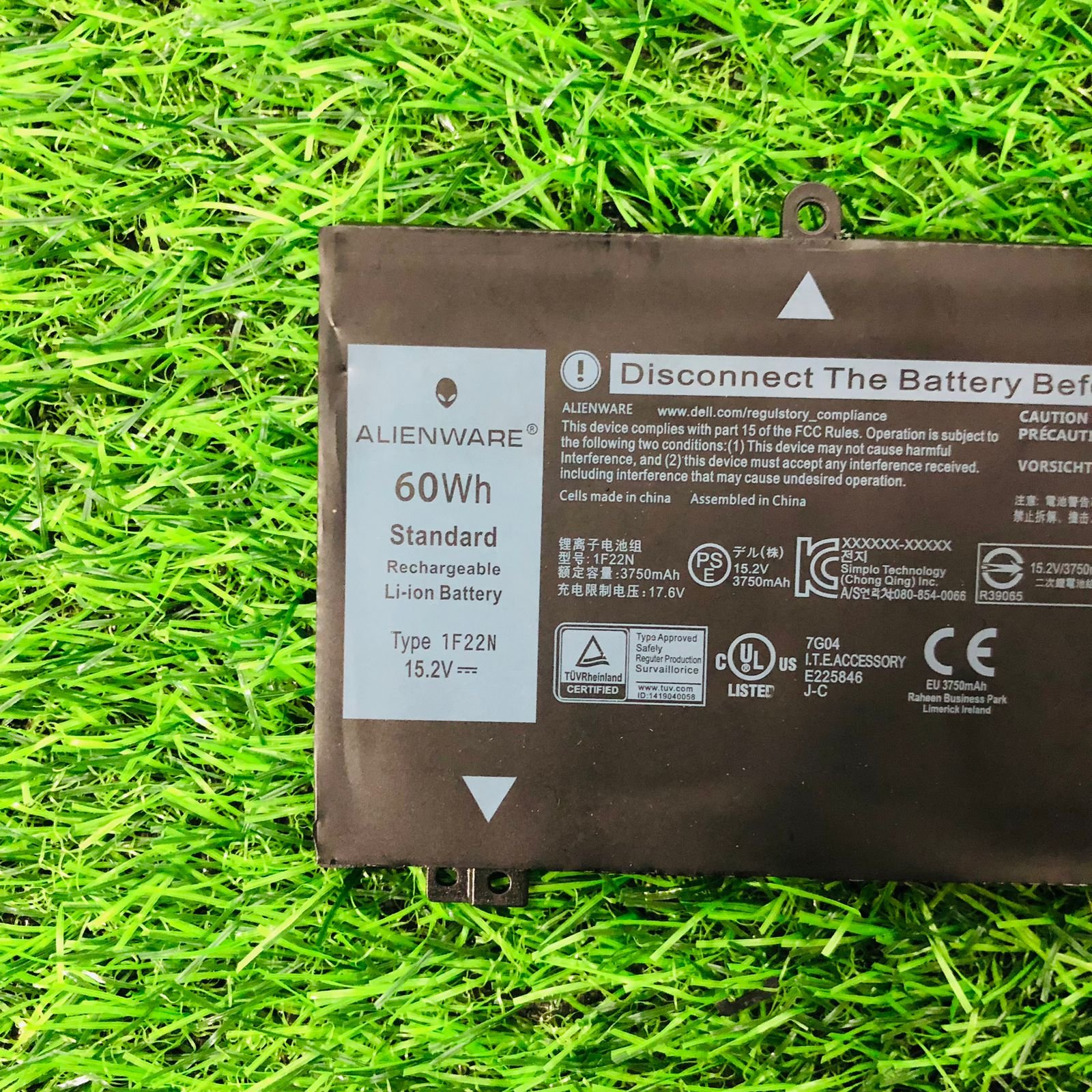 New Dell OEM Original Alienware m15 / m17 60Wh 4-cell Laptop Battery - 1F22N - Image 3